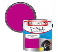 SCOOBYS PAINTS BACK IN THE MIX Chalk Emulsion Matt Paint, Water-Based, No Primer Required, For Walls and Furniture Magenta, (Heritage Calm Classic Magena, 250Ml Tin)