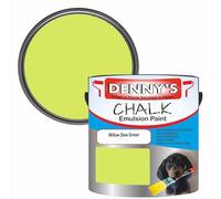 SCOOBYS PAINTS BACK IN THE MIX Chalk Emulsion Matt Paint, Water-Based, No Primer Required, For Walls and Furniture Light Green, (Willow Dew Green, 1L Tin)