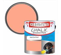 SCOOBYS PAINTS BACK IN THE MIX Chalk Emulsion Matt Paint, Water-Based, No Primer Required, For Walls and Furniture Peach, Pink, (Pastel Coral Peach, 1L Tin)