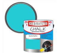 SCOOBYS PAINTS BACK IN THE MIX Chalk Emulsion Matt Paint, Water-Based, No Primer Required, For Walls and Furniture Light Blue, (Shoreline Sky Blue, 2.5L Tin)