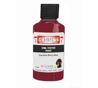 SCOOBYS PAINTS BACK IN THE MIX Chalk Emulsion Matt Paint, Water-Based, No Primer Required, For Walls and Furniture Red, (Carmine Berry Red, 30ml Colour Tester)
