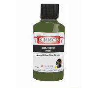 SCOOBYS PAINTS BACK IN THE MIX Chalk Emulsion Matt Paint, Water-Based, No Primer Required, For Walls and Furniture Green, (Moss Willow Dew Green, 30ml Colour Tester)