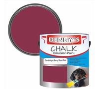SCOOBYS PAINTS BACK IN THE MIX Chalk Emulsion Matt Paint, Water-Based, No Primer Required, For Walls and Furniture Red, (Candlelight Berry Blush Red, 2.5L Tin)