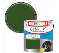 SCOOBYS PAINTS BACK IN THE MIX Chalk Emulsion Matt Paint, Water-Based, No Primer Required, For Walls and Furniture Green, (Eucalyptus Dew Garden Green, 2.5L Tin)