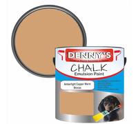SCOOBYS PAINTS BACK IN THE MIX Chalk Emulsion Matt Paint, Water-Based, No Primer Required, For Walls and Furniture Beige, Brown Bronze, (Amberlight Copper Warm Bronze, 1L Tin)