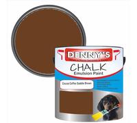 SCOOBYS PAINTS BACK IN THE MIX Chalk Emulsion Matt Paint, Water-Based, No Primer Required, For Walls and Furniture Beige, Brown Bronze, (Cocoa Coffee Saddle Brown, 1L Tin)