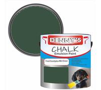 SCOOBYS PAINTS BACK IN THE MIX Chalk Emulsion Matt Paint, Water-Based, No Primer Required, For Walls and Furniture Green, (Fresh Eucalyptus Mint Green, 250Ml Tin)