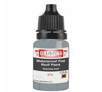 SCOOBYS PAINTS BACK IN THE MIX Chlorinated Rubber Flat Roof Paint - Waterproof Roof Sealer & Leak Repair Coating, Quick Drying, High Adhesion (light Grey, 10ML Tester Bottle)