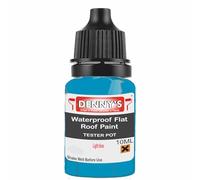 SCOOBYS PAINTS BACK IN THE MIX Chlorinated Rubber Flat Roof Paint - Waterproof Roof Sealer & Leak Repair Coating, Quick Drying, High Adhesion (Light blue, 10ML Tester Bottle)