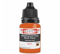 SCOOBYS PAINTS BACK IN THE MIX Chlorinated Rubber Flat Roof Paint - Waterproof Roof Sealer & Leak Repair Coating, Quick Drying, High Adhesion (Orange Carrot, 10ML Tester Bottle)