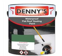 SCOOBYS PAINTS BACK IN THE MIX Chlorinated Rubber Flat Roof Paint - Waterproof Roof Sealer & Leak Repair Coating, Quick Drying, High Adhesion (Grass green, 2.5 Litre Tin)