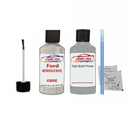 SCOOBYS PAINTS BACK IN THE MIX Compatible With Ford Metropolis White Touch Up Paint Scratch Stone Chip Primer Undercoat Repair Kit
