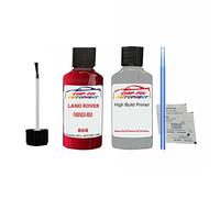 SCOOBYS PAINTS BACK IN THE MIX Compatible With Land Rover Firenza Red Touch Up Paint Scratch Stone Chip Primer Undercoat Repair Kit Code: 868
