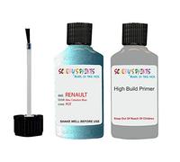 SCOOBYS PAINTS BACK IN THE MIX Compatible With Renault Bleu Celadon Blue Rqt - Paint Touch Up With Anti Rust Grey Primer Undercoat