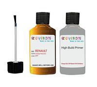 SCOOBYS PAINTS BACK IN THE MIX Compatible With Renault Orange Atacama Epy - Paint Touch Up With Anti Rust Grey Primer Undercoat