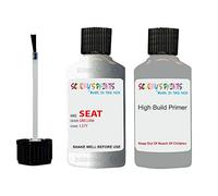 SCOOBYS PAINTS BACK IN THE MIX Compatible With Seat Silver - Car Paint Touch Up GRIS LUNA LS7Y With Anti Rust Grey Primer