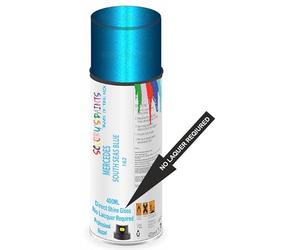 SCOOBYS PAINTS BACK IN THE MIX Direct Gloss Aerosol Spray Paint For Mercedes South Seas Blue Code: 162 No Lacquer Required