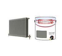 SCOOBYS PAINTS BACK IN THE MIX Direct to Metal Radiator Paint, Heat Resistant, 250ml, Brush-On Application Metallic and solid Colours (Willow Grey)