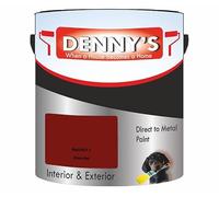 SCOOBYS PAINTS BACK IN THE MIX Direct to Rust Metal Paint, Quick-Drying, Durable Anti-Rust Coating, Interior & Exterior, Perfect for Metal Surfaces, Fences, Gates, Railings, No Primer (Brown Red)
