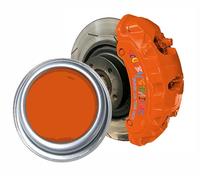 SCOOBYS PAINTS BACK IN THE MIX High Heat Resistant Gloss Brake Caliper Paint Wheel Engine Restore Metal (250Ml, Nascar Skittle Orange)