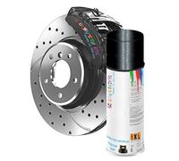 SCOOBYS PAINTS BACK IN THE MIX High Heat Resistant Gloss Brake Caliper Paint Wheel Engine Restore Metal (I'll be Back Black Metallic, 250ml)
