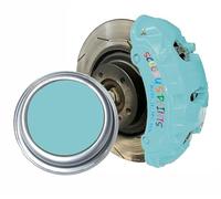 SCOOBYS PAINTS BACK IN THE MIX High Heat Resistant Gloss Brake Caliper Paint Wheel Engine Restore Metal (250Ml, Electric Azure Blue)