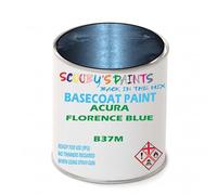SCOOBYS PAINTS BACK IN THE MIX Paint Compatible With Acura Florence Blue B37M Basecoat Rfu Ready For Use - Spray Gun Automotive Colour (500Ml)