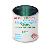 SCOOBYS PAINTS BACK IN THE MIX Paint Compatible With ACURA Juniper Green G79P NEAT Basecoat - Unthinned Automotive Colour (2.5 Litres)