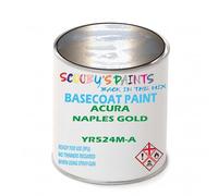 SCOOBYS PAINTS BACK IN THE MIX Paint Compatible With Acura Naples Gold Yr524M-A Basecoat Rfu Ready For Use - Spray Gun Automotive Colour (2.5 Litres)