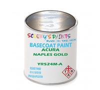 SCOOBYS PAINTS BACK IN THE MIX Paint Compatible With ACURA Naples Gold YR524M-A NEAT Basecoat - Unthinned Automotive Colour (2.5 Litres)