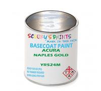 SCOOBYS PAINTS BACK IN THE MIX Paint Compatible With Acura Naples Gold Yr524M Basecoat Rfu Ready For Use - Spray Gun Automotive Colour (2.5 Litres)