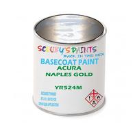 SCOOBYS PAINTS BACK IN THE MIX Paint Compatible With ACURA Naples Gold YR524M NEAT Basecoat - Unthinned Automotive Colour (1 Litre)