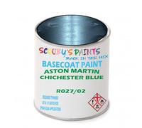 SCOOBYS PAINTS BACK IN THE MIX Paint Compatible With ASTON MARTIN Chichester Blue R027/02 NEAT Basecoat - Unthinned Automotive Colour (250Ml)