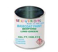 SCOOBYS PAINTS BACK IN THE MIX Paint Compatible With Bedford Lind Green 46L,Tt,1Gb,314 Basecoat Rfu Ready For Use - spray Automotive Colour (250Ml)