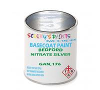 SCOOBYS PAINTS BACK IN THE MIX Paint Compatible With Bedford Nitrate Silver Gan,176 Basecoat Rfu Ready For Use - spray Automotive Colour (500Ml)