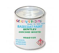 SCOOBYS PAINTS BACK IN THE MIX Paint Compatible With Bentley Orchid White 9560159 Basecoat Rfu Ready For Use - spray Automotive Colour (2.5 Litres)