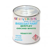 SCOOBYS PAINTS BACK IN THE MIX Paint Compatible With BENTLEY Orchid White 9560159 NEAT Basecoat - Unthinned Automotive Colour (500Ml)