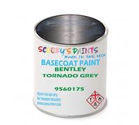 SCOOBYS PAINTS BACK IN THE MIX Paint Compatible With Bentley Tornado Grey 9560175 Basecoat Rfu Ready For Use - spray Automotive Colour (2.5 Litres)