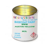 SCOOBYS PAINTS BACK IN THE MIX Paint Compatible With BMW Austin Yellow M3L NEAT Basecoat - Unthinned Automotive Colour (250Ml)
