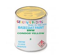 SCOOBYS PAINTS BACK IN THE MIX Paint Compatible With BMW Condor Yellow 3 NEAT Basecoat - Unthinned Automotive Colour (250Ml)