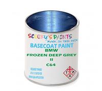 SCOOBYS PAINTS BACK IN THE MIX Paint Compatible With BMW Frozen Deep Grey Ii C64 NEAT Basecoat - Unthinned Automotive Colour (2.5 Litres)