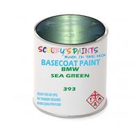 SCOOBYS PAINTS BACK IN THE MIX Paint Compatible With Bmw Sea Green 393 Basecoat Rfu Ready For Use - spray Automotive Colour (250Ml)