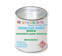 SCOOBYS PAINTS BACK IN THE MIX Paint Compatible With Buick Snowflake White Wa203V Basecoat Rfu Ready For Use - spray Automotive Colour (250Ml)