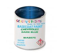 SCOOBYS PAINTS BACK IN THE MIX Paint Compatible With CHEVROLET Dark Blue WA8075 NEAT Basecoat - Unthinned Automotive Colour (2.5 Litres)