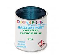 SCOOBYS PAINTS BACK IN THE MIX Paint Compatible With CHRYSLER Fathom Blue PPS NEAT Basecoat - Unthinned Automotive Colour (2.5 Litres)