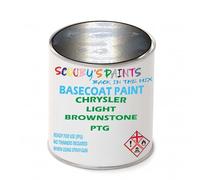 SCOOBYS PAINTS BACK IN THE MIX Paint Compatible With Chrysler Light Brownstone Ptg Basecoat Rfu Ready For Use - spray Automotive Colour (1 Litre)