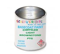 SCOOBYS PAINTS BACK IN THE MIX Paint Compatible With CHRYSLER Light Brownstone PTG NEAT Basecoat - Unthinned Automotive Colour (250Ml)