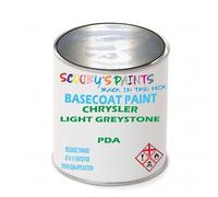 SCOOBYS PAINTS BACK IN THE MIX Paint Compatible With CHRYSLER Light Greystone PDA NEAT Basecoat - Unthinned Automotive Colour (250Ml)