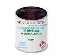 SCOOBYS PAINTS BACK IN THE MIX Paint Compatible With CHRYSLER Mocha Java PUV NEAT Basecoat - Unthinned Automotive Colour (250Ml)