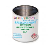 SCOOBYS PAINTS BACK IN THE MIX Paint Compatible With Citroen Brun Topaze Nacre Elf Basecoat Rfu Ready For Use - spray Automotive Colour (1 Litre)